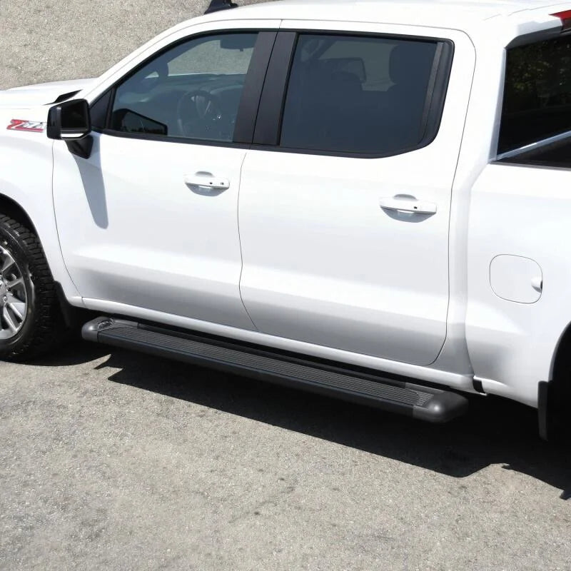 Westin SG6 Black Aluminum Running Boards 85.50 in - Back View