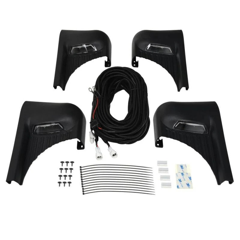 Westin SG6 Black Aluminum Running Boards 89.50 in - Back View