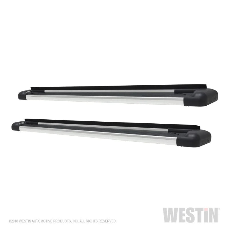 Westin SG6 Polished Aluminum Running Boards 74.25 in - Side View