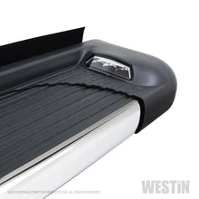 Load image into Gallery viewer, Westin SG6 Polished Aluminum Running Boards 74.25 in - Back View