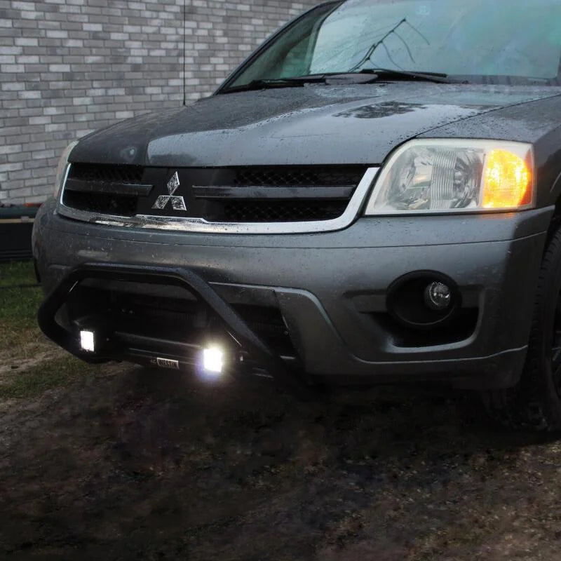 Westin Safari Light Bar Universal (11.5in mounting depth) - Black - Back View