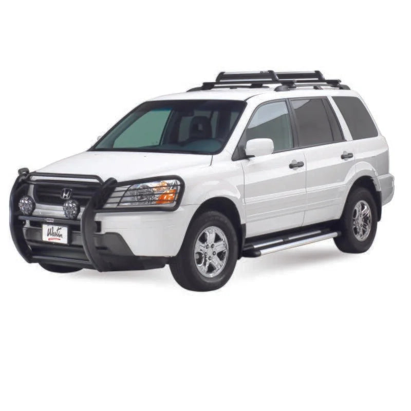 Westin Sure-Grip Aluminum Running Boards 69 in - Brushed Aluminum - Back View