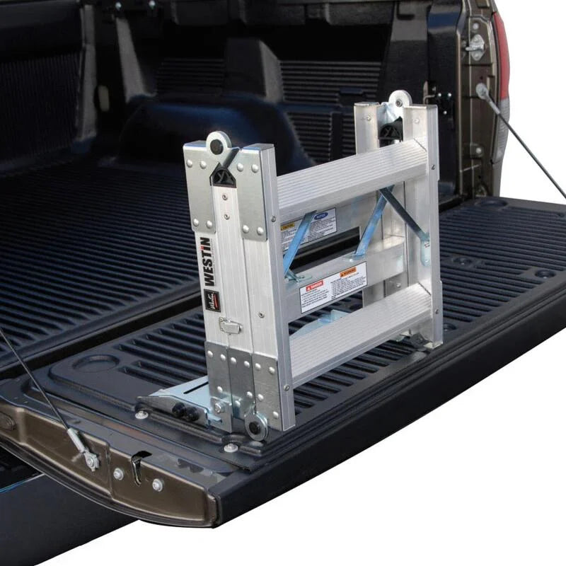 Westin Truck-Pal Tailgate Ladder - Aluminum - Installation View