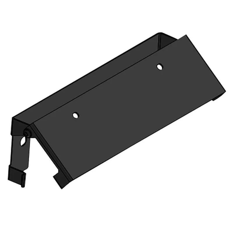 Westin Winch Mount License Plate Re-locator - Black - Back View