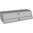 Load image into Gallery viewer, Westin/Brute Contractor TopSider 48in w/ Doors - Aluminum - Side View