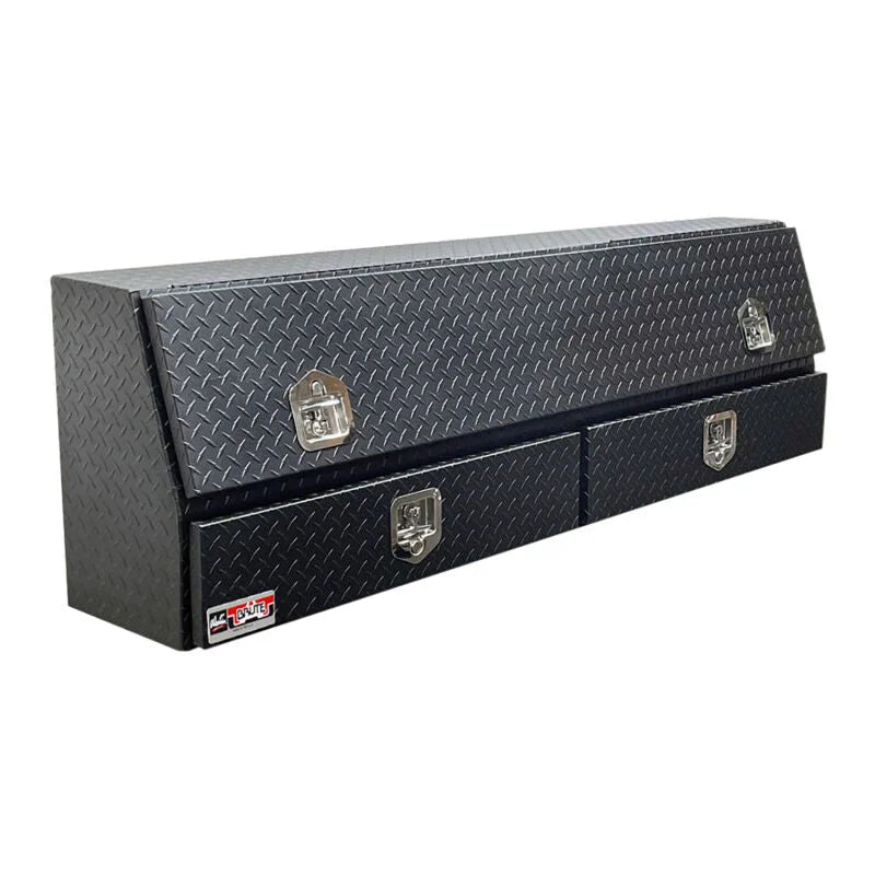 Westin/Brute Contractor TopSider 72in w/ Drawers & Doors - Textured Black - Side View