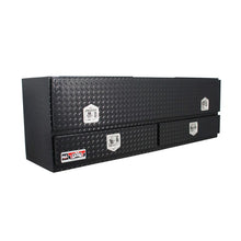 Load image into Gallery viewer, Westin/Brute High Cap 72in Stake Bed Contractor TopSider w/ Base Drawers - Textured Black - Side View