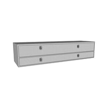 Load image into Gallery viewer, Westin/Brute High Cap 72in Stake Bed Contractor TopSider w/ Bottom Drawers - Aluminum - Side View