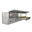 Load image into Gallery viewer, Westin/Brute High Cap 96in Stake Bed Contractor TopSider w/ Bottom Drawers - Aluminum - Main Product View