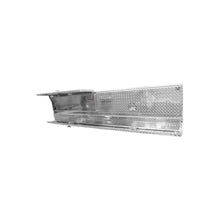 Load image into Gallery viewer, Westin/Brute High Cap 96in Stake Bed Contractor TopSider w/ Doors - Aluminum - Installation View
