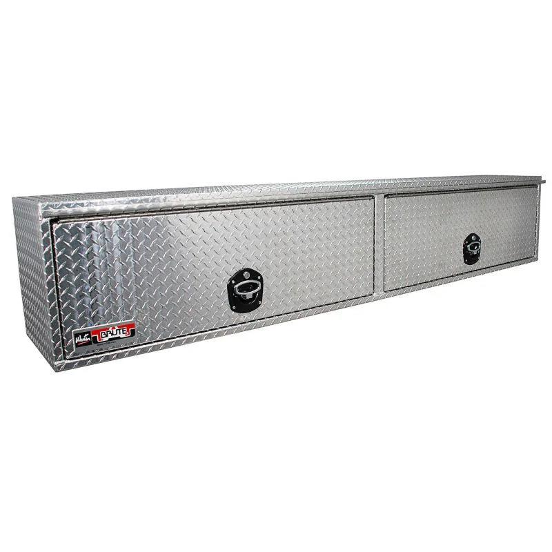 Westin/Brute High Cap HD Top Sider 16in x 96in w/flip up Doors - Aluminum - Main Product View