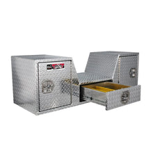Load image into Gallery viewer, Westin/Brute V Shape Goose Neck 5th Wheel 57in Tailgate Box 1 Drawer/2 Swing Doors - Aluminum - Main Product View
