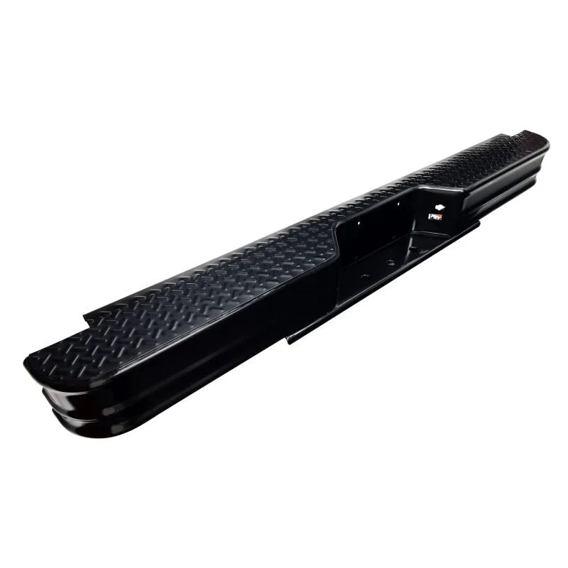 Westin/Fey 67-96 F-Series Style Side / 97-98 F-250/350 HD Diamondstep Universal Bumper - Black - Back View