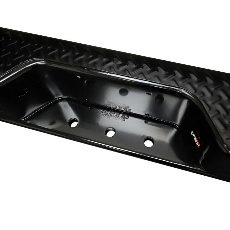 Westin/Fey 67-96 F-Series Style Side / 97-98 F-250/350 HD Diamondstep Universal Bumper - Black - Installation View