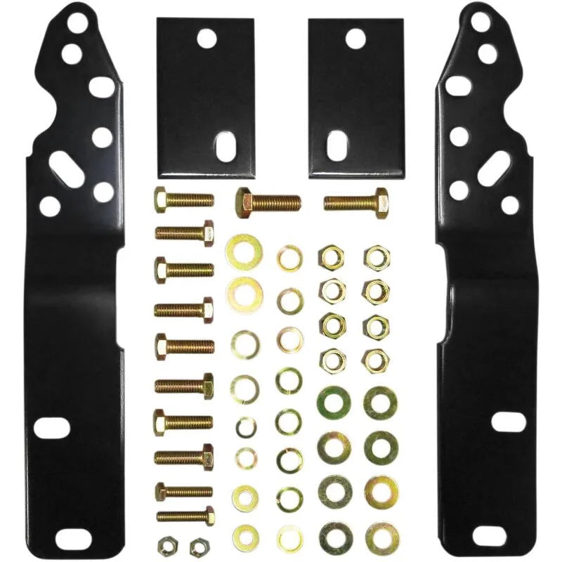 Westin/Fey 72-93 Fleet Side / 97-98 F-250/350HD (Exc. 250LD) Universal Bumper Mount Kit - Black - Main Product View