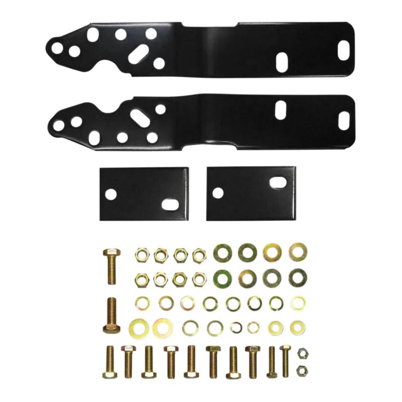 Westin/Fey 72-93 Fleet Side / 97-98 F-250/350HD (Exc. 250LD) Universal Bumper Mount Kit - Black - Side View