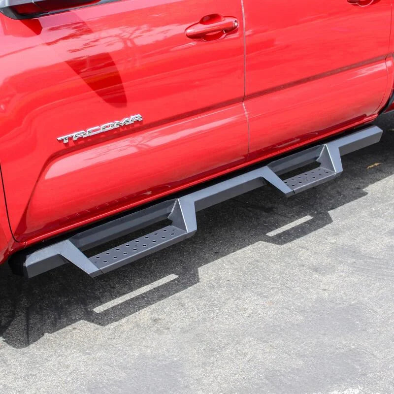 Westin/HDX 05-18 Toyota Tacoma Drop Nerf Step Bars - Textured Black - Side View