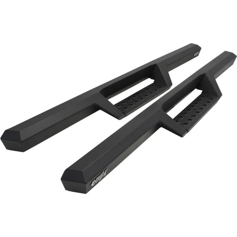 Westin/HDX 07-17 Jeep Wrangler 2Dr Drop Nerf Step Bars - Textured Black - Main Product View
