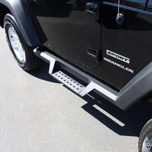 Load image into Gallery viewer, Westin/HDX 07-17 Jeep Wrangler 2Dr Drop Nerf Step Bars - Textured Black - Side View