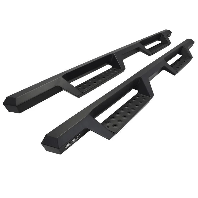 Westin/HDX 09-14 Ford F-150 SuperCrew Drop Nerf Step Bars - Textured Black - Main Product View