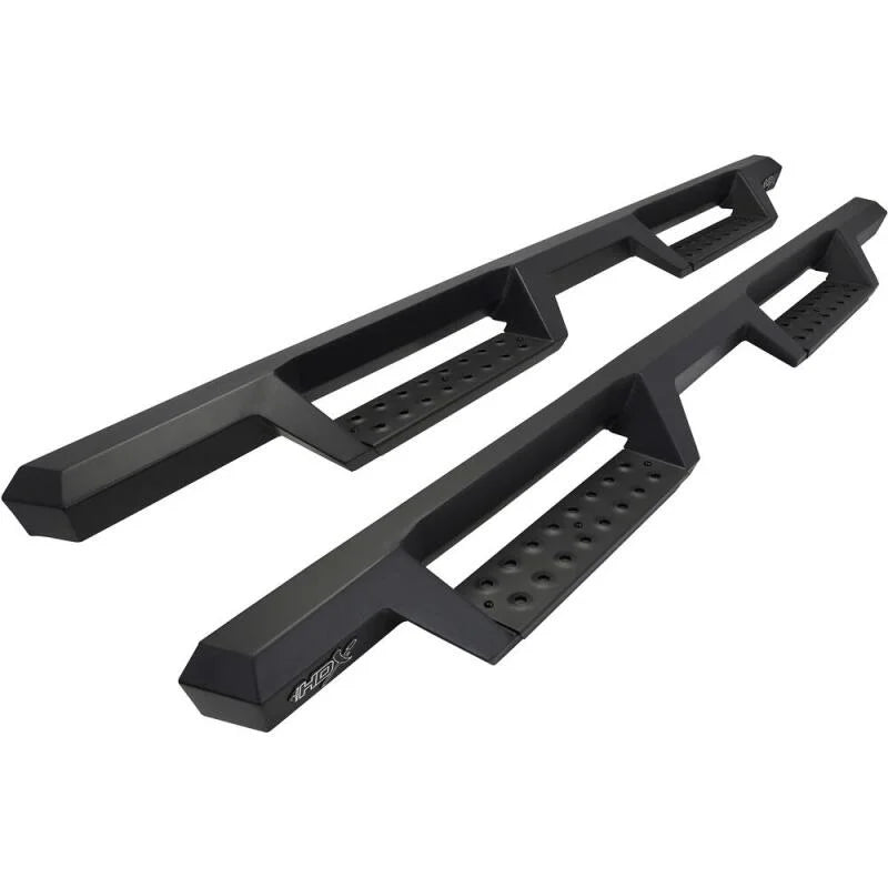 Westin/HDX 09-18 Dodge/Ram 1500 Crew Cab / 25/3500 Crew Drop Nerf Step Bars - Textured Black - Main Product View