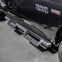 Load image into Gallery viewer, Westin/HDX 09-18 Dodge/Ram 1500 Quad Cab Drop Nerf Step Bars - Textured Black - Side View