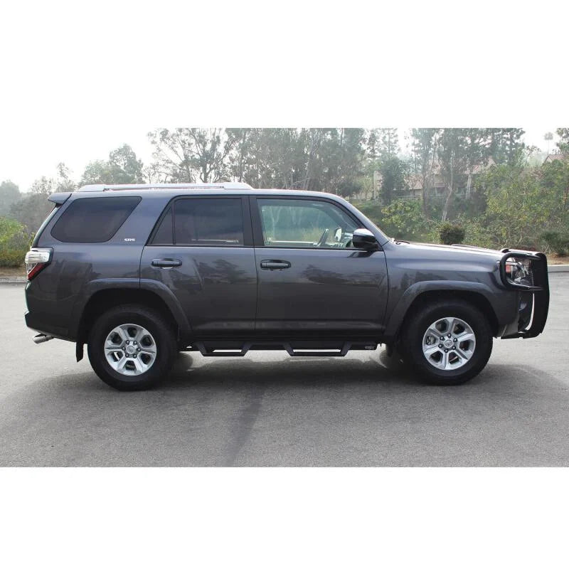 Westin/HDX 10-17 Toyota 4Runner Trail Edition Drop Nerf Step Bars - Textured Black - Installation View