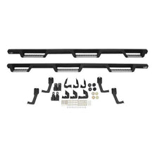 Load image into Gallery viewer, Westin/HDX 10-18 Ram 2500/3500 Crew Cab (8ft Bed) Drop Wheel to Wheel Nerf Step Bars - Txt Black - Back View