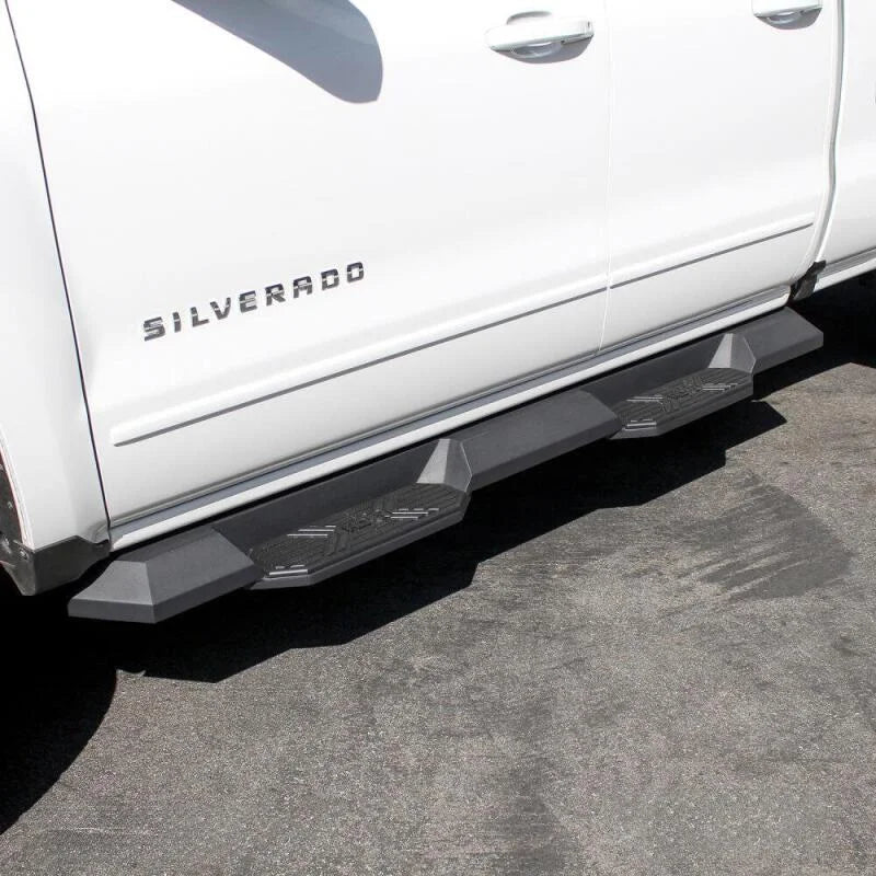 Westin/HDX 16-18 Nissan Titan XD Crew / 17-18 Titan Crew Cab Xtreme Nerf Step Bars - Textured Black - Side View