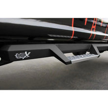 Load image into Gallery viewer, Westin/HDX 17-18 Ford F-250/350 Crew Cab (6.75ft Bed) Stainless Drop Nerf Step Bars - Textured Black - Back View