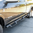 Load image into Gallery viewer, Westin/HDX 19-20 Ram 2500/3500 Crew Cab (8ft Bed) Drop Wheel to Wheel Nerf Step Bars - Txt Black - Installation View
