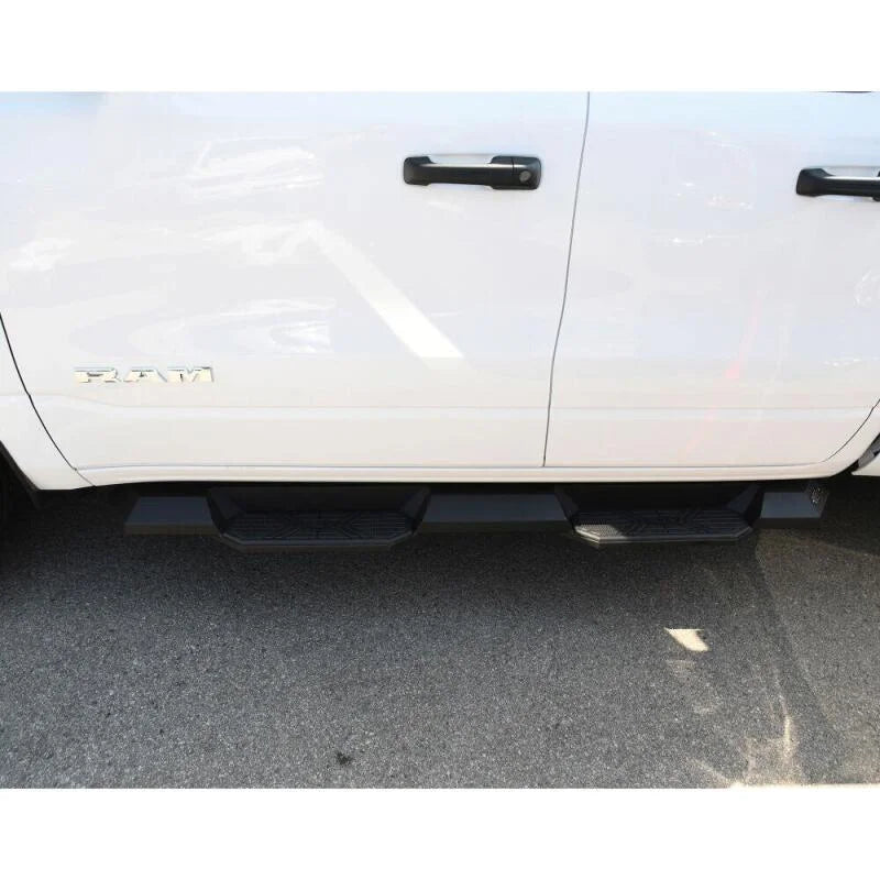 Westin/HDX 19-21 Ram 1500 Quad Cab (Excl. Classic) Xtreme Nerf Step Bars - Textured Black - Side View