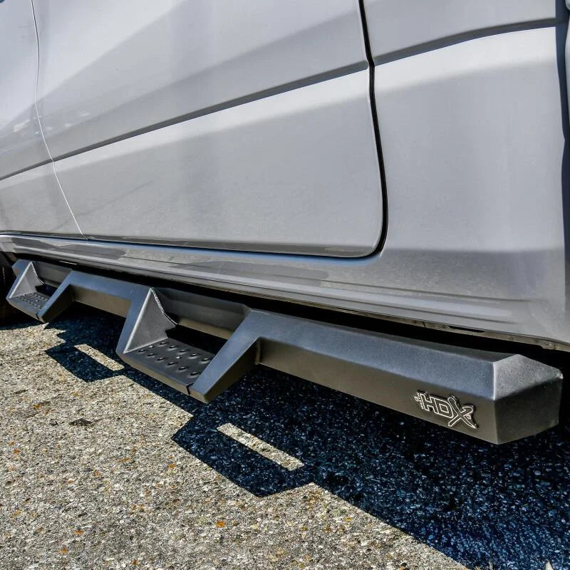 Westin/HDX 2019 Ram 1500 Crew Cab Drop Nerf Step Bars - Textured Black - Installation View