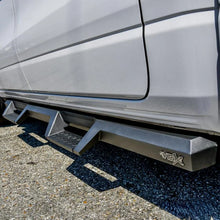 Load image into Gallery viewer, Westin/HDX 2019 Ram 1500 Crew Cab Drop Nerf Step Bars - Textured Black - Installation View