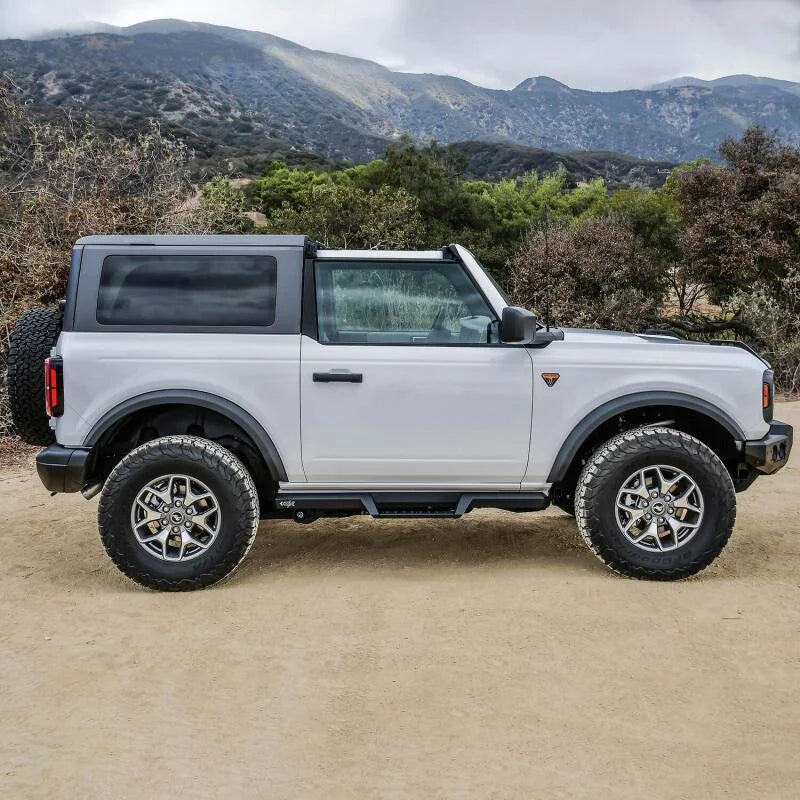 Westin/HDX 2021+ Ford Bronco (2-Door) Drop Nerf Step Bars - Textured Black - Back View