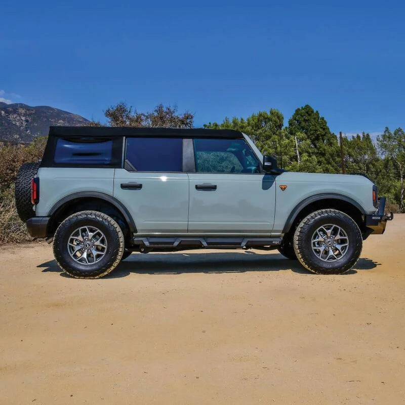 Westin/HDX 2021+ Ford Bronco Drop Nerf Step Bars - Textured Black - Additional View 5