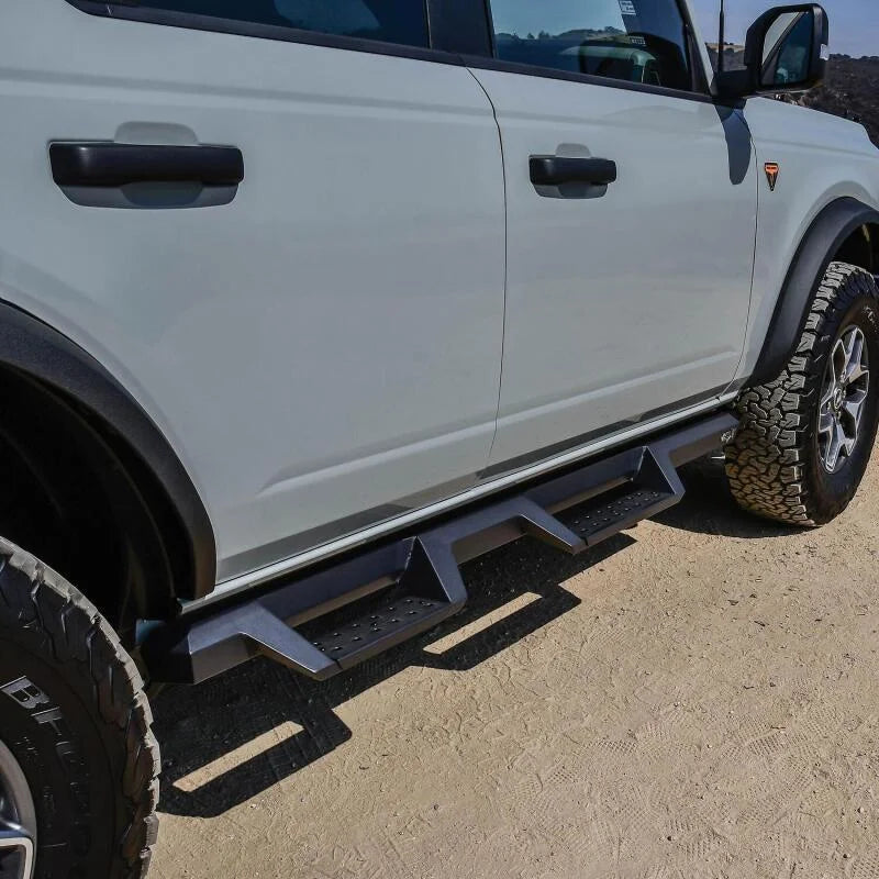 Westin/HDX 2021+ Ford Bronco Drop Nerf Step Bars - Textured Black - Additional View 6