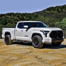 Load image into Gallery viewer, Westin/HDX 2022 Toyota Tundra Double Cab Drop Nerf Step Bars - Textured Black - Installation View