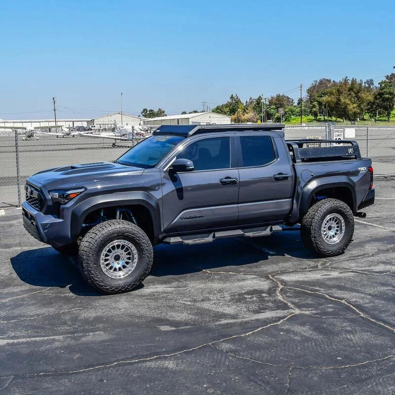 Westin/HDX 2024+ Toyota Tacoma Double Cab Xtreme Nerf Step Bars - Textured Black - Side View