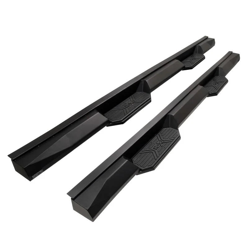 Westin/HDX 24-25 Tesla CyberTruck Xtreme Nerf Step Bars - Textured Black - Side View