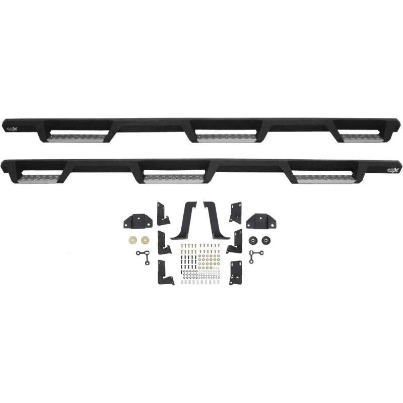 Westin/HDX 99-16 Ford F-250/350 Crew Cab (6.75ft Bed) Stainless Drop Nerf Step Bars - Textured Black - Additional View 8