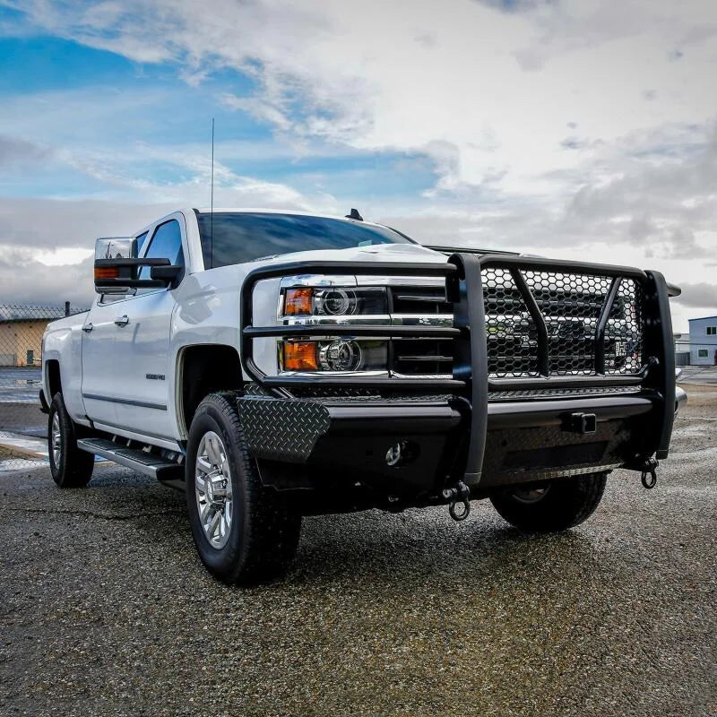 Westin/HDX Bandit 15-19 Chevrolet Silverado 2500/3500 Front Bumper - Black - Back View