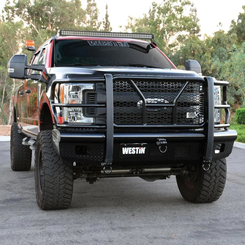Westin/HDX Bandit 17-19 Ford F-250 / F-350 Front Bumper - Textured Black - Back View