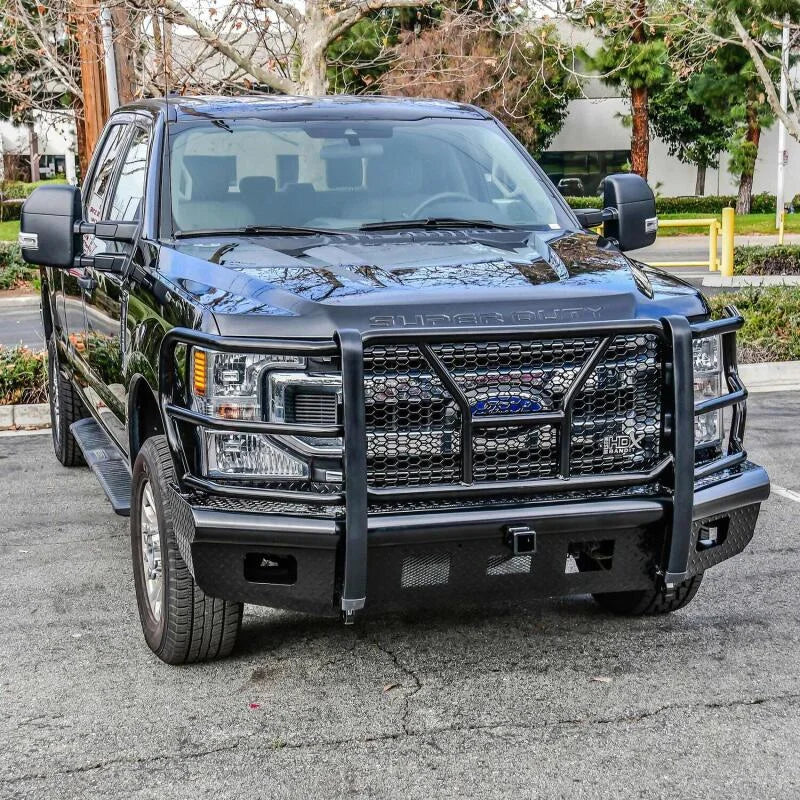 Westin/HDX Bandit 17-19 Ford F-250 / F-350 Front Bumper - Textured Black - Installation View