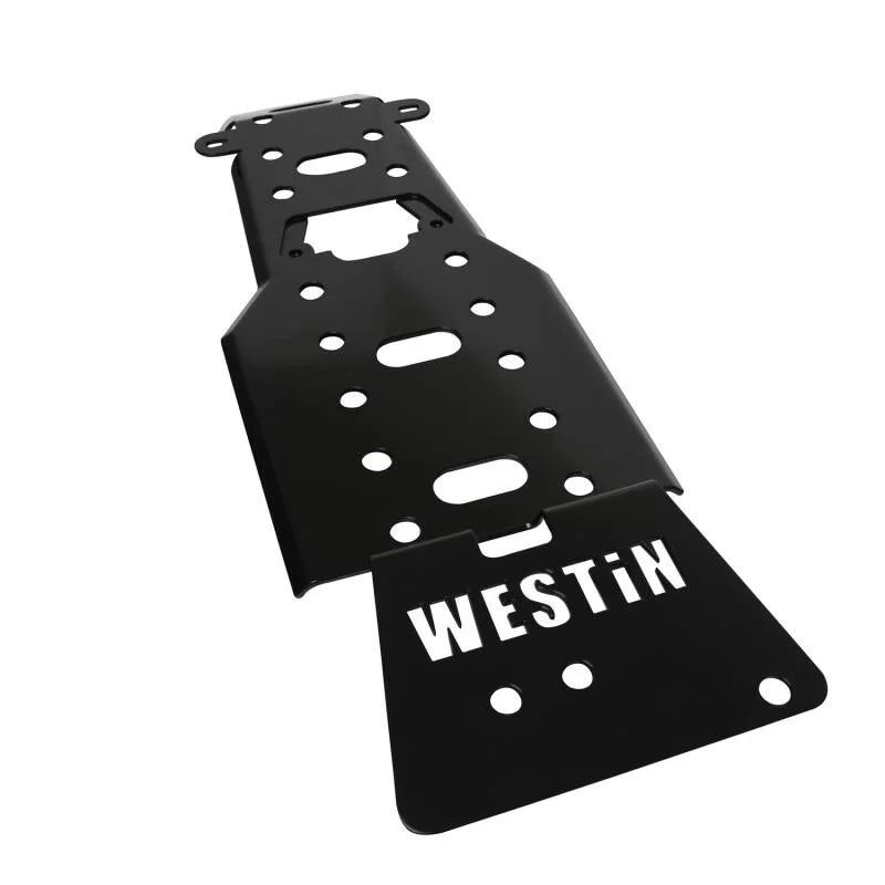 Westin/Snyper 07-11 Jeep Wrangler Transmission Pan Skid Plate - Textured Black - Additional View 7
