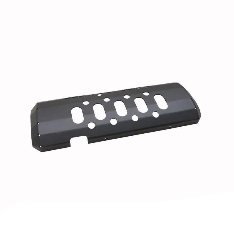 Westin/Snyper 07-17 Jeep Wrangler Muffler Skid Plate - Textured Black - Main Product View