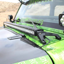Load image into Gallery viewer, Westin/Snyper 07-17 Jeep Wrangler Snyper LED Cowl Mount - Textured Black - Side View
