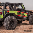 Load image into Gallery viewer, Westin/Snyper 07-17 Jeep Wrangler Triple Tube Rock Rail Steps - Textured Black - Back View