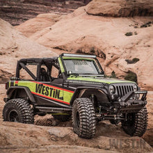 Load image into Gallery viewer, Westin/Snyper 07-17 Jeep Wrangler Triple Tube Rock Rail Steps - Textured Black - Additional View 5