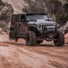 Load image into Gallery viewer, Westin/Snyper 07-17 Jeep Wrangler Tube Fenders - Front - Textured Black - Back View